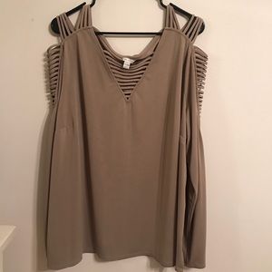 Flared Long Sleeved Blouse
